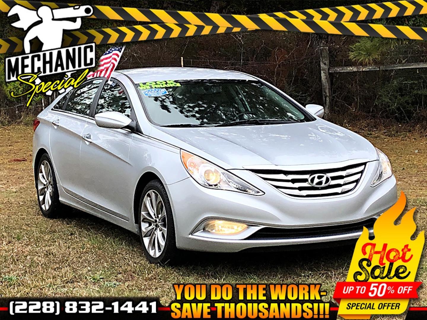 2012 Silver Hyundai Sonata SE Auto (5NPEC4AC4CH) with an 2.4L L4 DOHC 16V engine, 6-Speed Automatic transmission, located at 18001 Kellogg Rd, Saucier, MS, 39574, (228) 832-1441, 39.421459, -76.641457 - 2012 HYUNDAI SONATA SE *** MECHANIC SPECIAL *** {{{ ENGINE SEIZED }}} – CLEAN TITLE – 2.4L DOHC 16V – CARFAX 2-Owners – CLEAN CARFAX ( No Accidents or Damage ) – ACTIVE ECO MODE! est. 35 MPG hwy ! – CRUISE Control w/ Steering wheel controls – SUPER NICE Interior – HEATED S - Photo#0